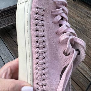 TOMS brand Womens Size 8 Pink Suede Lenox Sneakers